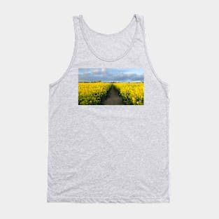 Evening Walk in the Rapeseed Fields Tank Top